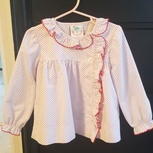size 3t Shrimp and Grits Red Dot Sallie Top